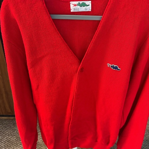Lacoste Bright Red Knit sweater - Picture 1 of 4